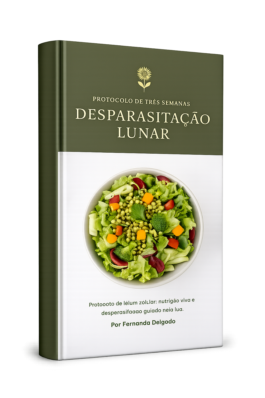 Ebook sobre saúde integrativa e jejum intermitente, com foco em alimentação natural e equilíbrio do organismo.